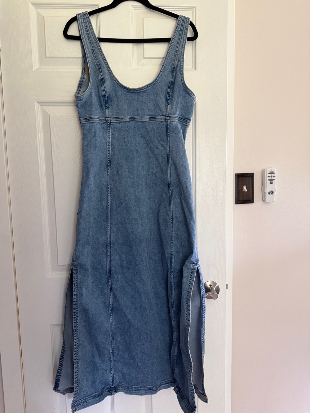 American Eagle Denim Tank Maxi Dress
